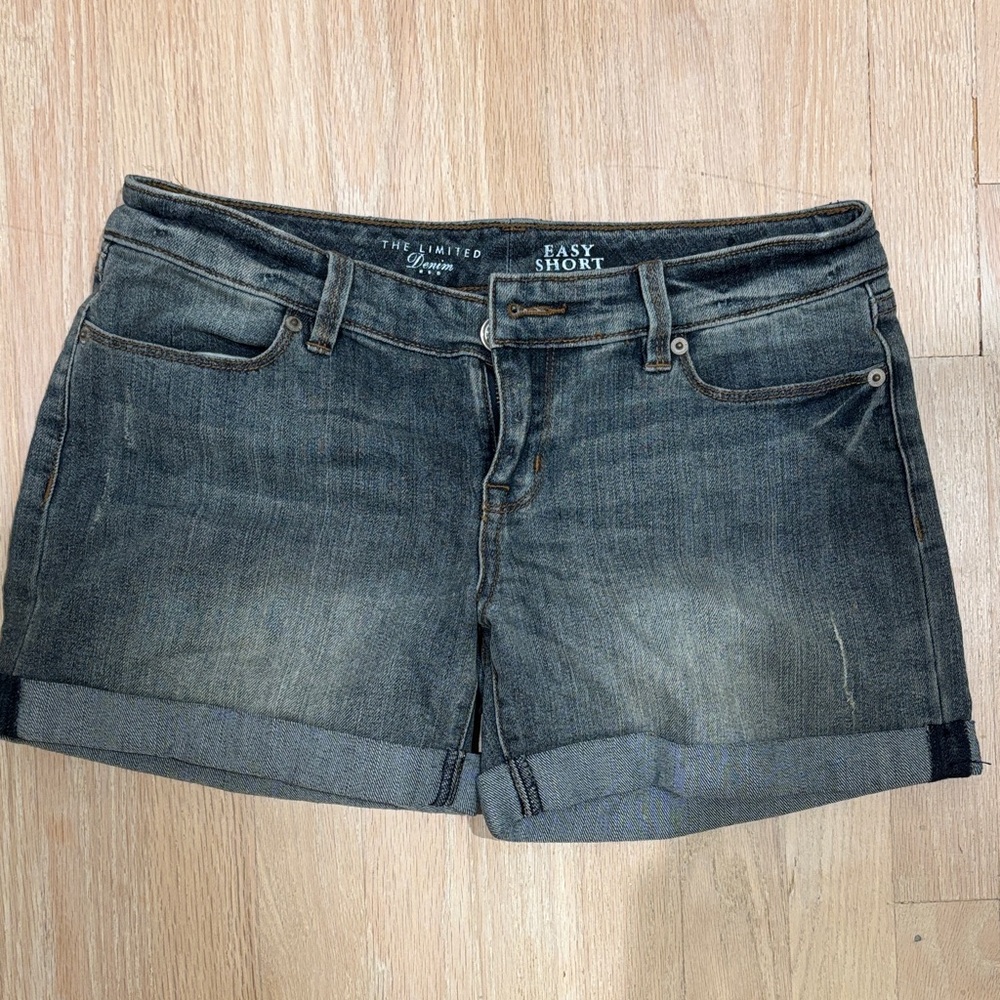 The Limited Women's Washed Denim Jean Shorts